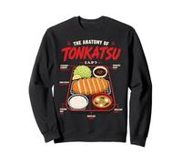 Illustration d'art Alimentaire Japonais Tonkatsu Anatomie Sweatshirt