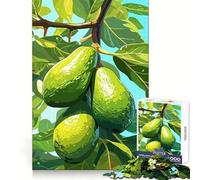Illustration d'avocats sur Une Branche d'arbre Puzzle Adulte 1000 pièces Exercice Mental Détente et Confort pour Les fêtes (38x26cm)