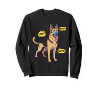 Illustration de Bande dessinée Pop Art Berger Allemand Sweatshirt