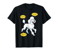 Illustration de Bande dessinée Pop Art Caniche Blanc T-Shirt