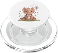 Illustration de bébé Triceratops Dinosaure PopSockets PopGrip pour MagSafe