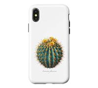 Illustration de Cactus Bleu Ferocactus glaucescens Coque pour iPhone X/XS