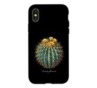 Illustration de Cactus Bleu Ferocactus glaucescens Coque pour iPhone X/XS
