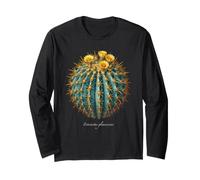 Illustration de Cactus Bleu Ferocactus glaucescens Manche Longue