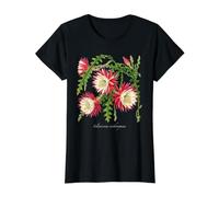 Illustration de Cactus en arête de Poisson Selenicereus anthonyanus T-Shirt Graphique avec Valeur, Femme, Noir, L