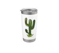 Illustration de cactus Oasis des amoureux du désert Gobelet isotherme en acier inoxydable double paroi