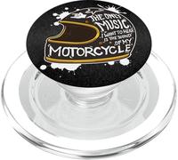 Illustration de Casque de Moto - La Seule Musique Que Je Veux Entendre PopSockets PopGrip pour MagSafe