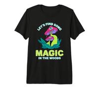 Illustration de Champignons Let's Find Some Magic in The Woods T-Shirt Haut de Gamme