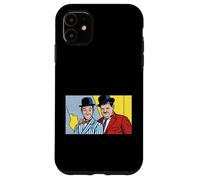 Illustration de Chapeau Melon rétro Pop Art comédique Classique Duo Coque pour iPhone 11