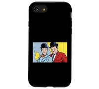 Illustration de Chapeau Melon rétro Pop Art comédique Classique Duo Coque pour iPhone SE (2020) / 7/8