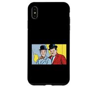 Illustration de Chapeau Melon rétro Pop Art comédique Classique Duo Coque pour iPhone XS Max