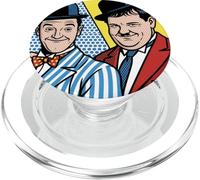Illustration de Chapeau Melon rétro Pop Art comédique Classique Duo PopSockets PopGrip pour MagSafe