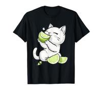 Illustration de chat citron vert avec motif animal T-Shirt