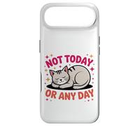 Illustration de Chat endormi Mignon Qui Dit Pas Aujourd'hui Coque pour iPhone Air