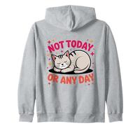 Illustration de Chat endormi Mignon Qui Dit Pas Aujourd'hui Sweat à Capuche