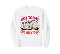 Illustration de Chat endormi Mignon Qui Dit Pas Aujourd'hui Sweatshirt