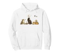Illustration de Chat Gothique Vintage - Noir céleste et Sweat à Capuche