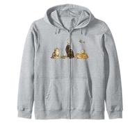 Illustration de Chat Gothique Vintage - Noir céleste et Sweat à Capuche