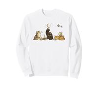 Illustration de Chat Gothique Vintage - Noir céleste et Sweatshirt