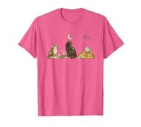 Illustration de Chat Gothique Vintage - Noir céleste et T-Shirt