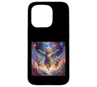 Illustration de Chat inspirée de l'art du surréalisme - Mignon Sauvage Coque pour iPhone 15 Pro