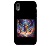 Illustration de Chat inspirée de l'art du surréalisme - Mignon Sauvage Coque pour iPhone XR