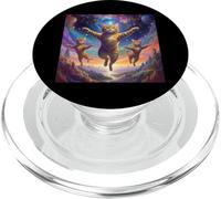 Illustration de Chat inspirée de l'art du surréalisme - Mignon Sauvage PopSockets PopGrip pour MagSafe