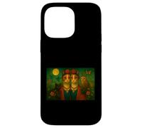 Illustration de Chat inspirée par l'art du réalisme Magique - Amusant et Mignon Coque pour iPhone 14 Pro Max