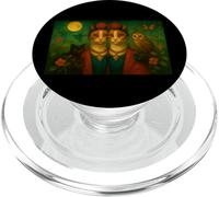 Illustration de Chat inspirée par l'art du réalisme Magique - Amusant et Mignon PopSockets PopGrip pour MagSafe