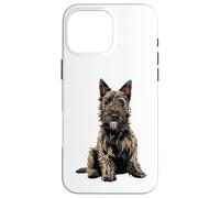 Illustration de Chien Berger Picard Gris Coque pour iPhone 16 Pro Max