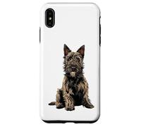 Illustration de Chien Berger Picard Gris Coque pour iPhone XS Max