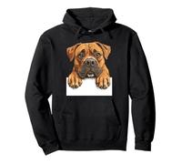 Illustration de Chien Boxer Curieux Qui Regarde Un Chien Sweat à Capuche