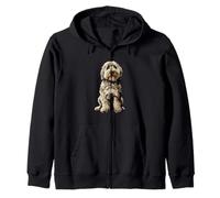 Illustration de Chien Cockapoo Merle argenté Sweat à Capuche