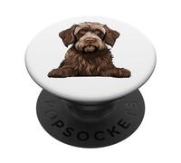 Illustration de Chien Griffon pointant à Poil Dur PopSockets PopGrip Adhésif