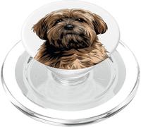 Illustration de Chien Sable Lhassa Apso PopSockets PopGrip pour MagSafe