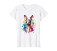 Illustration de Chien Terrier américain sans Poils T-Shirt Graphique avec Valeur