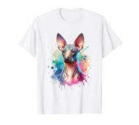 Illustration de Chien Terrier américain sans Poils T-Shirt Graphique avec Valeur