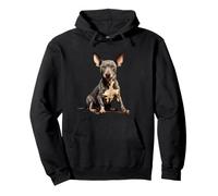 Illustration de Chien Terrier sans Poils Sweat à Capuche