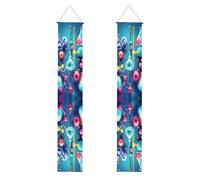 Illustration de chimie scientifique abstraite, impression 3D, bannière de porche de remise de diplôme 2025, décorations de félicitations, fournitures de fête, panneau de porche