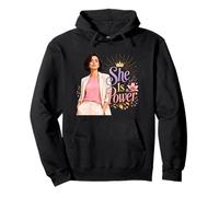 Illustration de Couronne Florale Confident Woman Power Sweat à Capuche