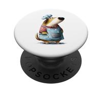 Illustration de Cuisinier culinaire de Chien fantaisiste PopSockets PopGrip Adhésif