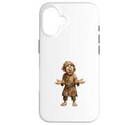 Illustration de Dessin animé Homme pauvre confus Coque pour iPhone 16