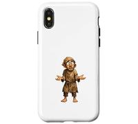 Illustration de Dessin animé Homme pauvre confus Coque pour iPhone X/XS