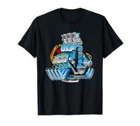 Illustration de Dessin animé Hotrod Muscle Car Dragster Race Engine T-Shirt