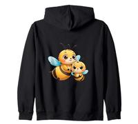 Illustration de Dessin animé Mère et Petite Abeille Sweat à Capuche