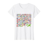 Illustration de Drapeaux Cool du Monde T-Shirt Graphique avec Valeur