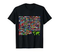 Illustration de Drapeaux Cool du Monde T-Shirt Graphique avec Valeur
