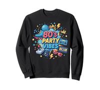 Illustration de fête passionnante des années 80 Sweatshirt