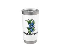 Illustration de fruits en grappe de myrtilles sauvages et gratuits Gobelet isotherme en acier inoxydable double paroi