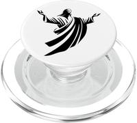 Illustration de Jésus-Christ Ombre à Bras Ouverts PopSockets PopGrip pour MagSafe